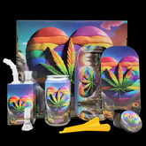 3D Lid Rolling Tray with Juice Bottle Kit Set